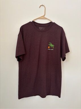 Retrofit Wasting Away Men's Short-Sleeve Palm Tee - Russett Brown